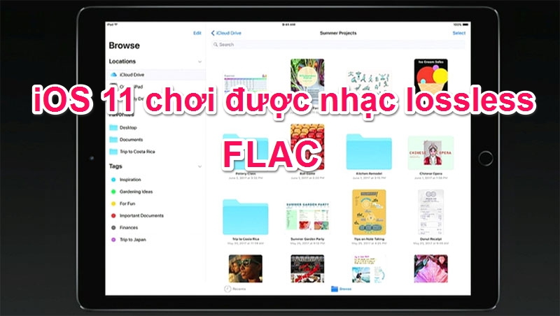 iOS 11 đã có thể phát nhạc Lossless FLAC