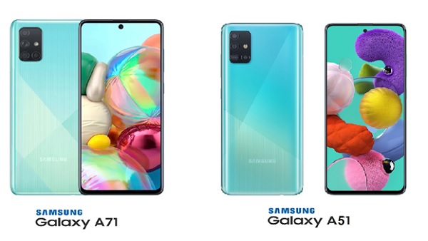 Kết quả hình ảnh cho Galaxy A71 và A51