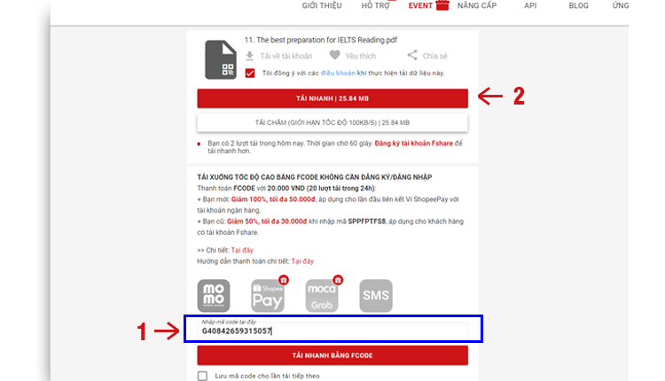 mua fcode fshare 2