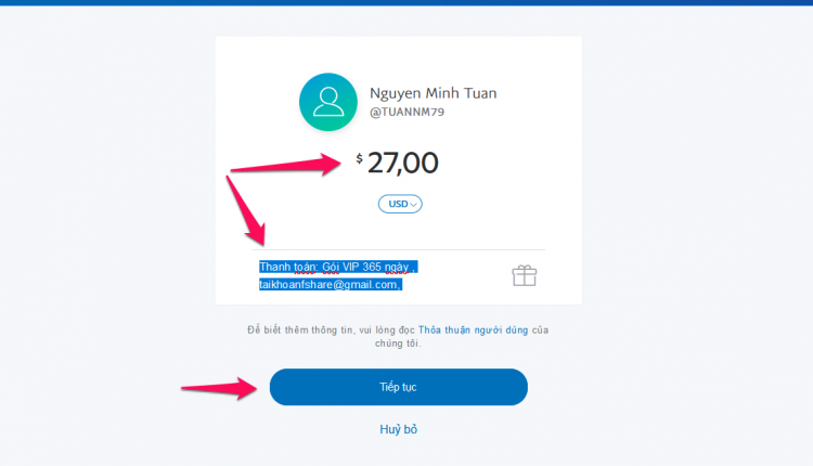 thanh toan paypal tren Fshare