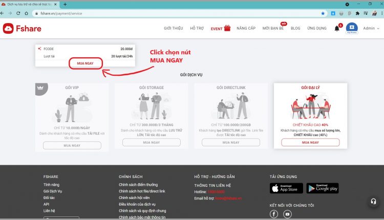nang cap vip fshare 2