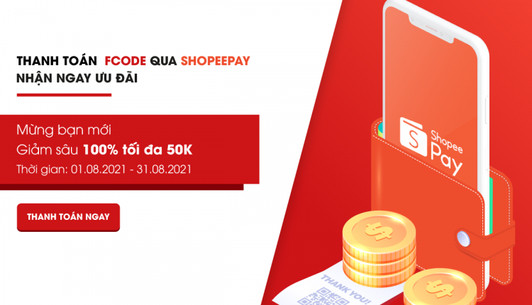 thanh toan fcode qua shopeepay