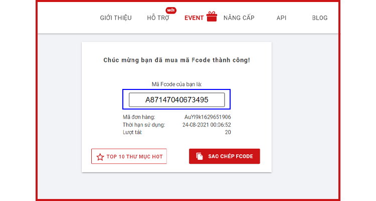 cach mua fcode tai nhanh 10
