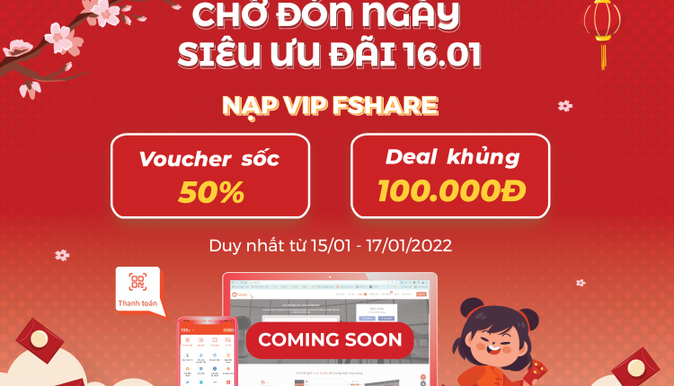 San sale Fshare qua ví Shopeepay 16.01