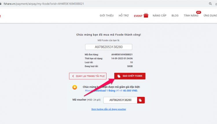 lấy code