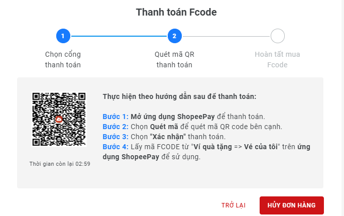 thanh toán tại trang download
