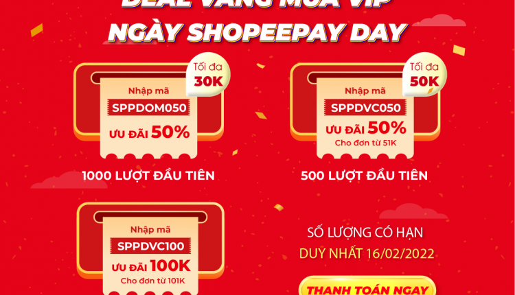 Ưu đãi Fshare xShopeePay 16-02-2022
