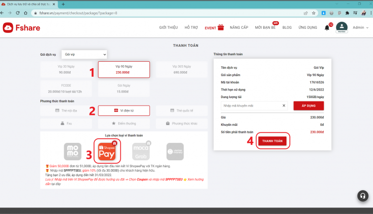 Fshare mua VIP 2