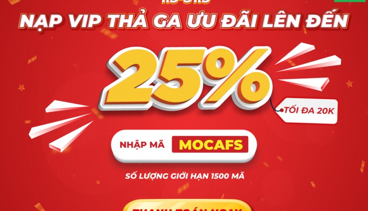 Ưu đãi nâng cấp VIP Fshare x Moca Tháng 5-2022