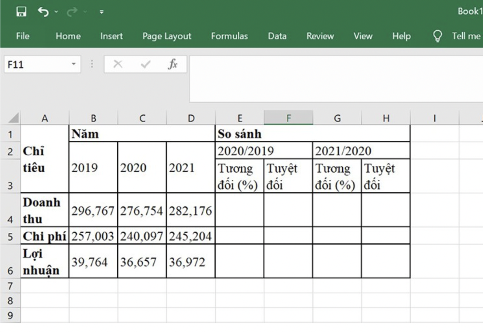 Chuyển đổi dữ liệu Word sang Excel 04