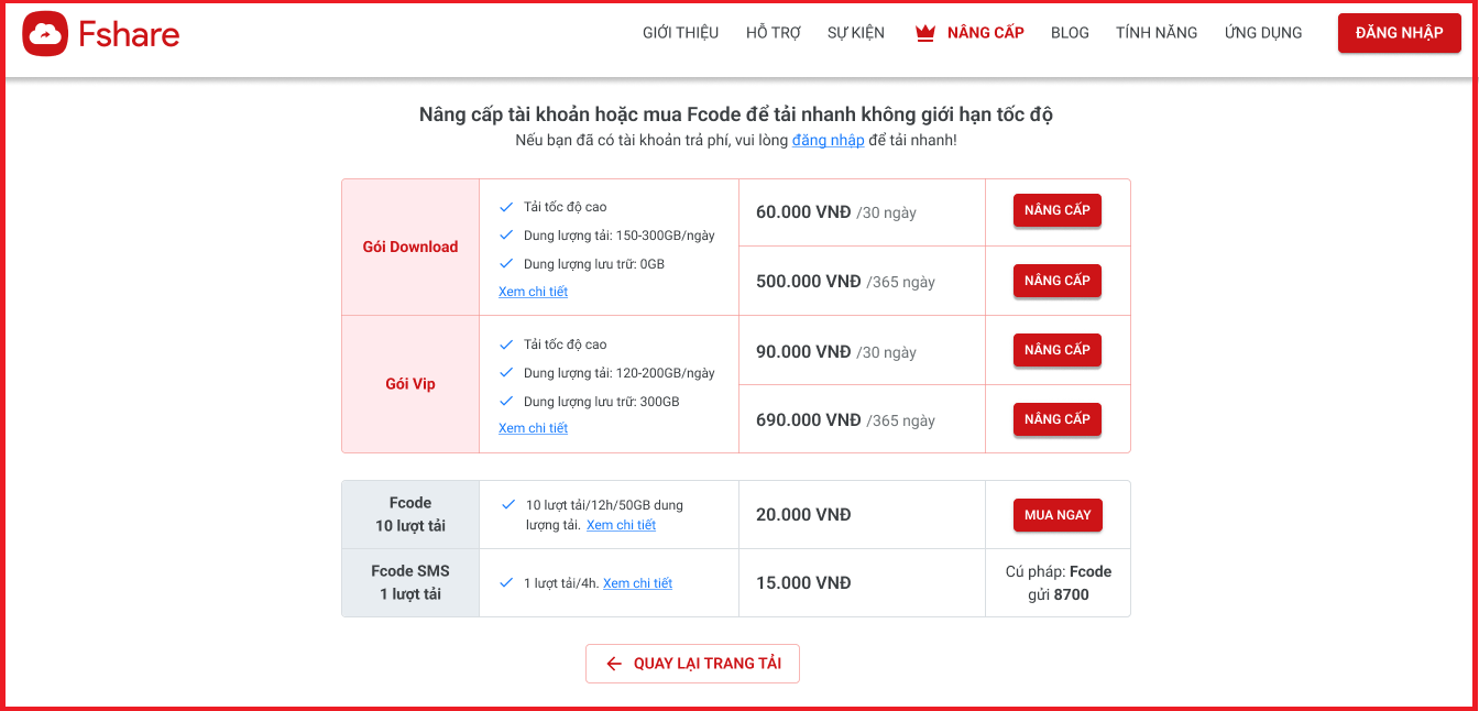 Thông Báo Chuyển Đổi Đầu Số Đăng Ký Dịch vụ FCODE SMS - Fshare Blog