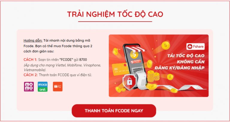 Tải Nhanh Không Cần Tài Khoản với Dịch vụ Fcode - Fshare Blog