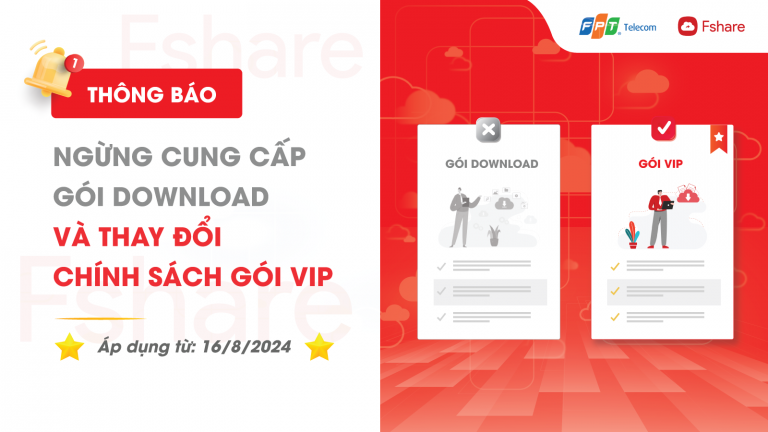 [Thông Báo] Ngừng Cung Cấp Gói Download và Nâng cấp Chính Sách Gói VIP ...