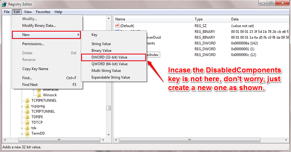 DWORD (32-bit) Value